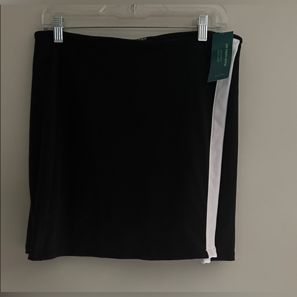 NWT Joe Fresh Active Skort Black/White Sz Large